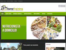 Tablet Screenshot of hometraining.cl